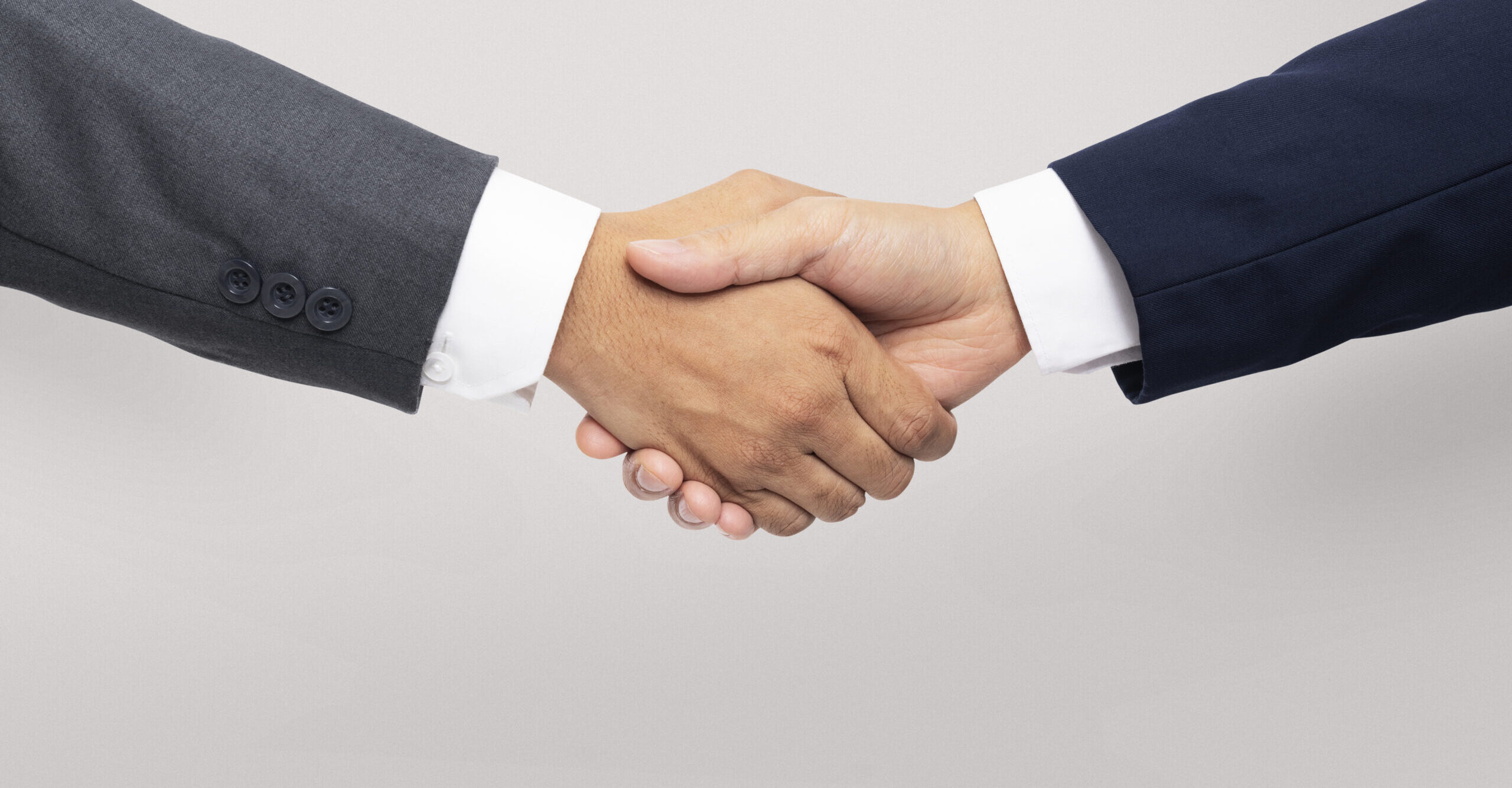 Business agreement handshake hand gesture
